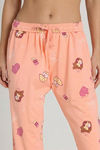 Zivame Farm Lore Knit Cotton Pyjama Set - Peach Pearl — thumbnail 7